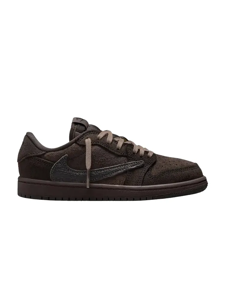 Кроссовки Air Jordan Travis Scott x Air Jordan 1 Retro Low OG SP PS Velvet Brown — изображение 1 из 1, коричневый
