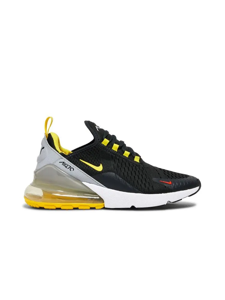 Кроссовки Nike Air Max 270 GS 'Anthracite Yellow Strike' — изображение 2 из 9, желтый/серый/белый
