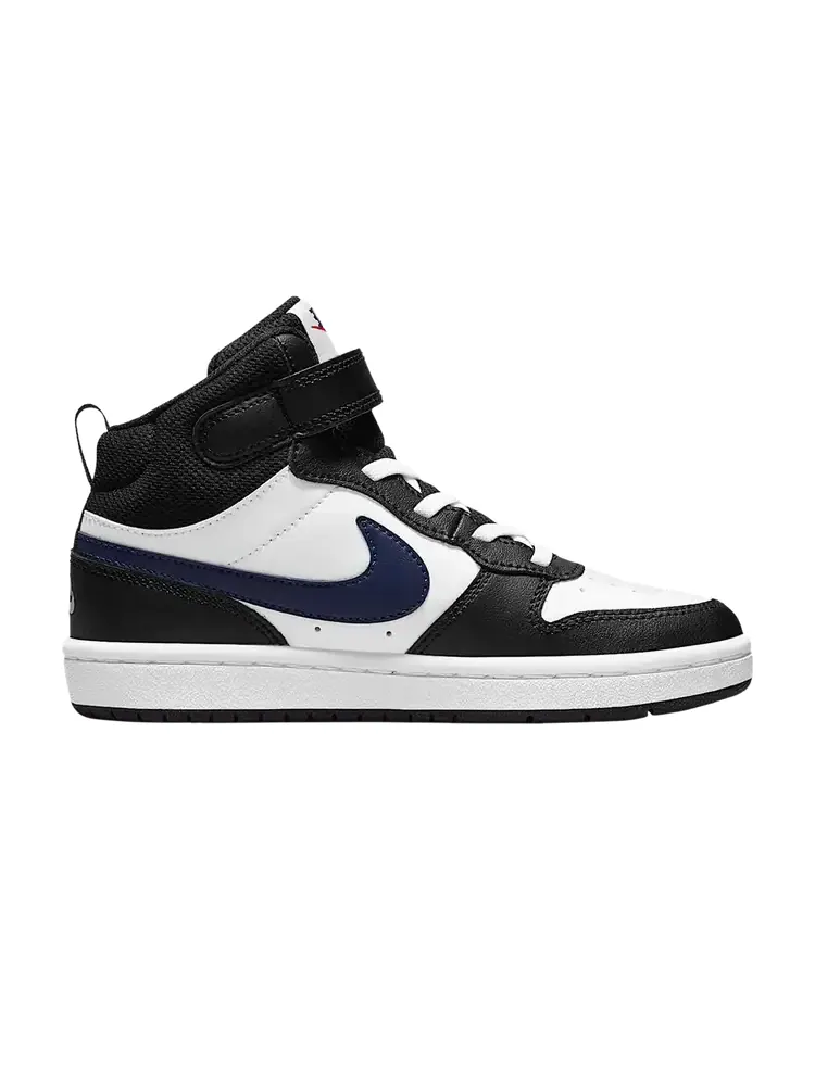 Кроссовки Nike Court Borough Mid 2 PS 'White Black' — изображение 1 из 1, белый