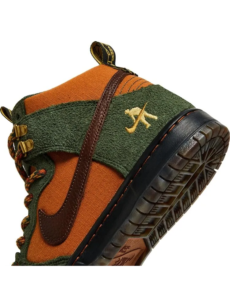 Кроссовки Nike Pass~Port x Dunk High SB 'Workboot' — изображение 9 из 10, зеленый