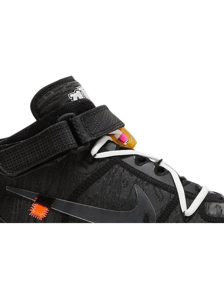 Кроссовки Nike x Off-White Air Force 1 Mid Black — изображение 2 из 10, черный