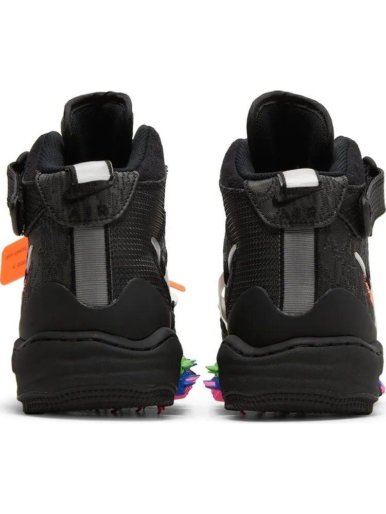 Кроссовки Nike x Off-White Air Force 1 Mid Black — изображение 6 из 10, черный