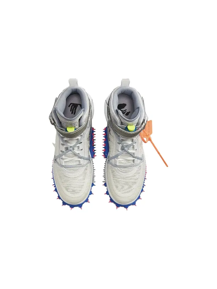 Кроссовки Nike x Off-White Air Force 1 Mid — изображение 4 из 7, белый/серый