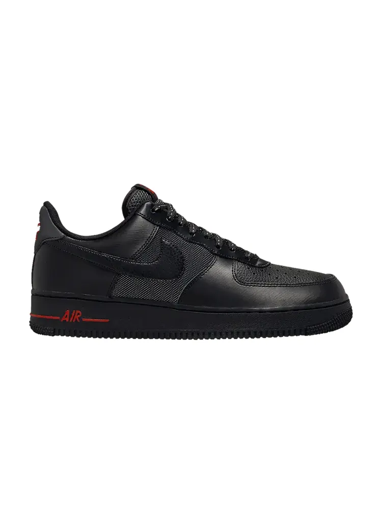Кроссовки Nike Air Force 1 Low 'Reflective Black' — изображение 1 из 1, черный/черный/красный