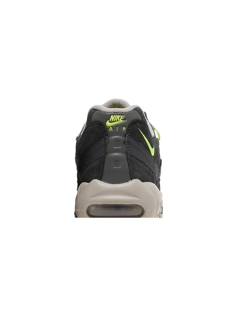 Кроссовки Nike Air Max 95 'Speed Lacing - Off Noir Volt' — изображение 8 из 9, черный//серый/серый
