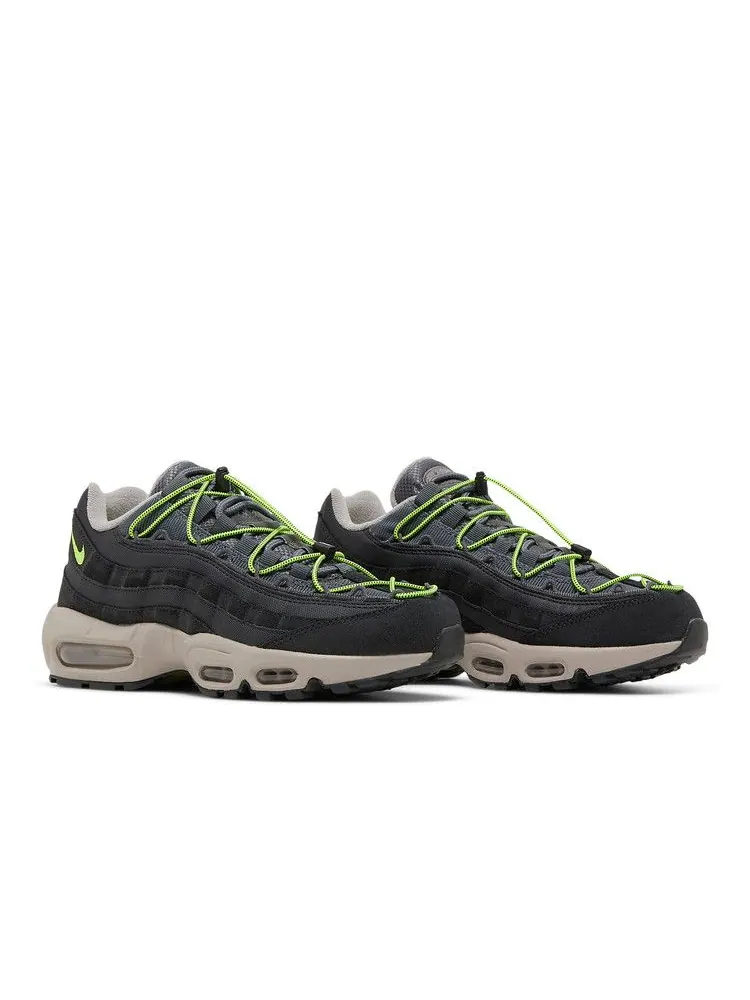 Кроссовки Nike Air Max 95 'Speed Lacing - Off Noir Volt' — изображение 9 из 9, черный//серый/серый