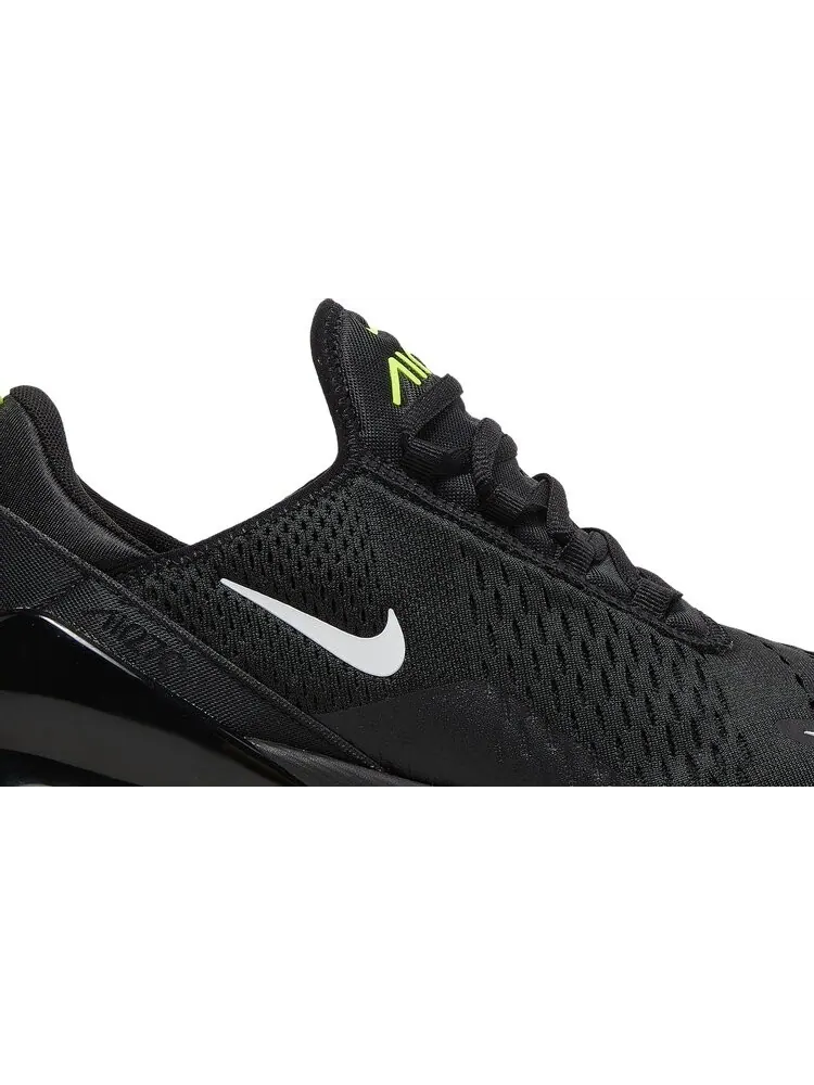 Кроссовки Nike Air Max 270 'Black Neon' — изображение 2 из 8, черный