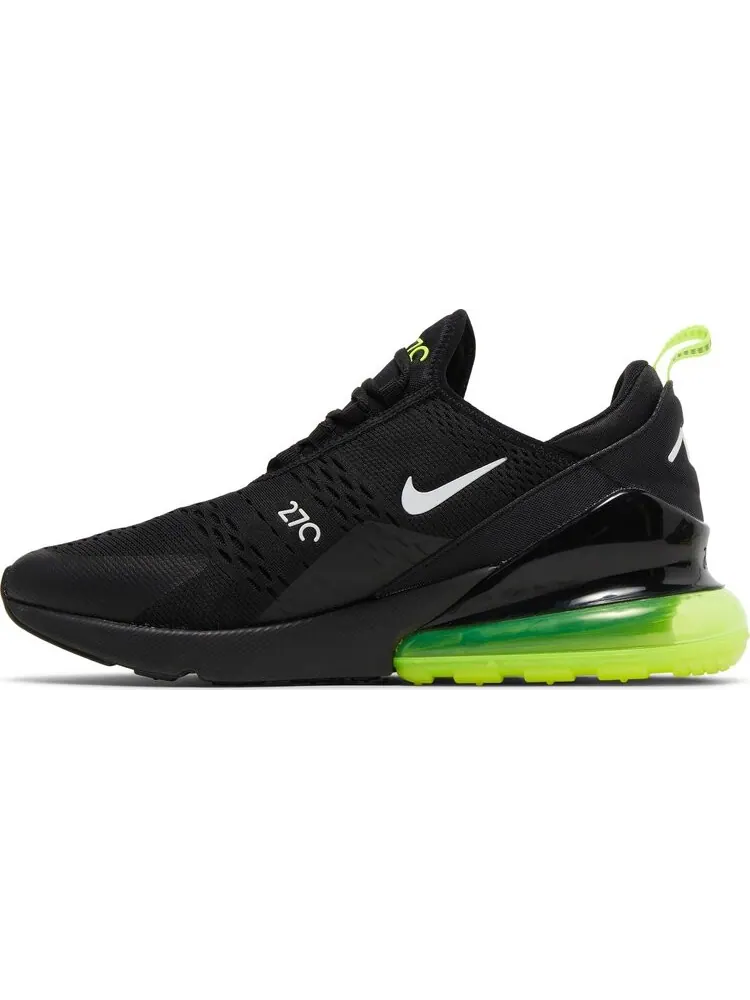 Кроссовки Nike Air Max 270 'Black Neon' — изображение 3 из 8, черный