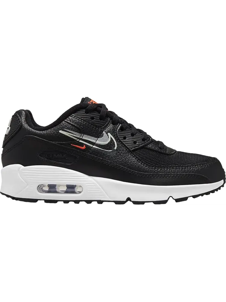 Кроссовки Nike Air Max 90 GS 'Black Bright Crimson' — изображение 1 из 1, черный
