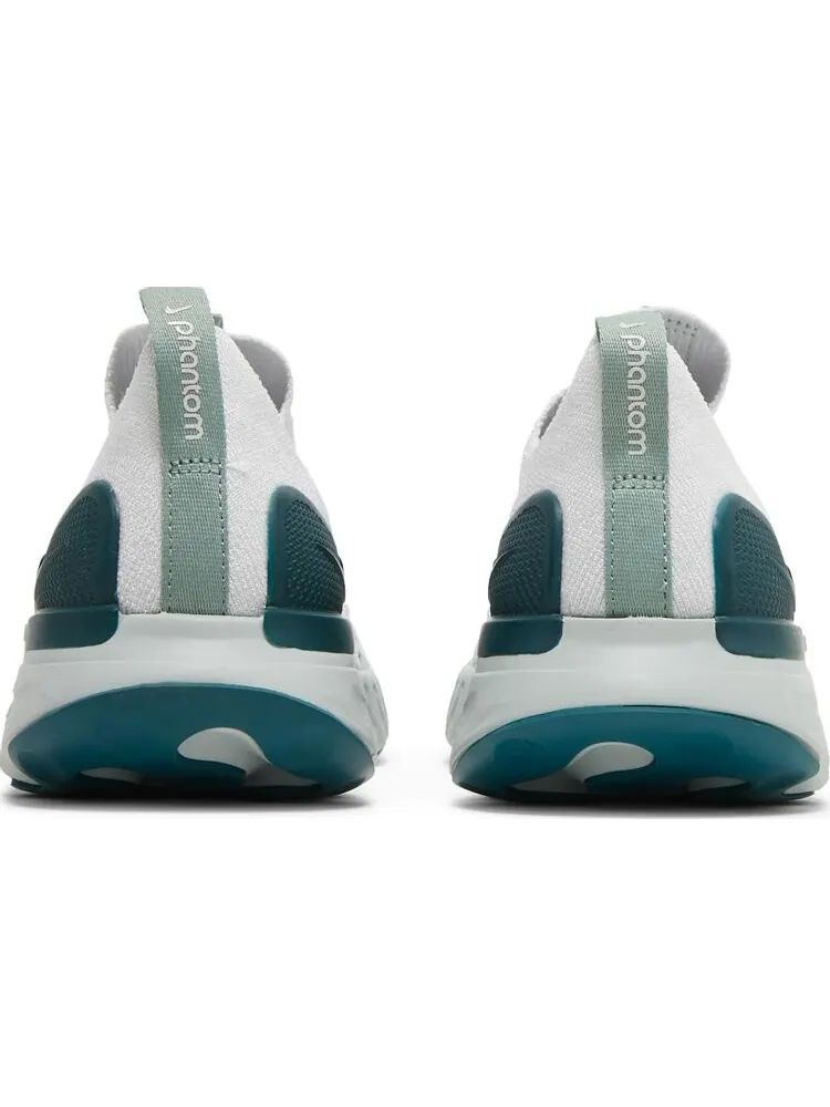 Кроссовки Nike Wmns React Phantom Run Flyknit 2 'Platinum Tint Dark Teal Green' — изображение 6 из 8, белый