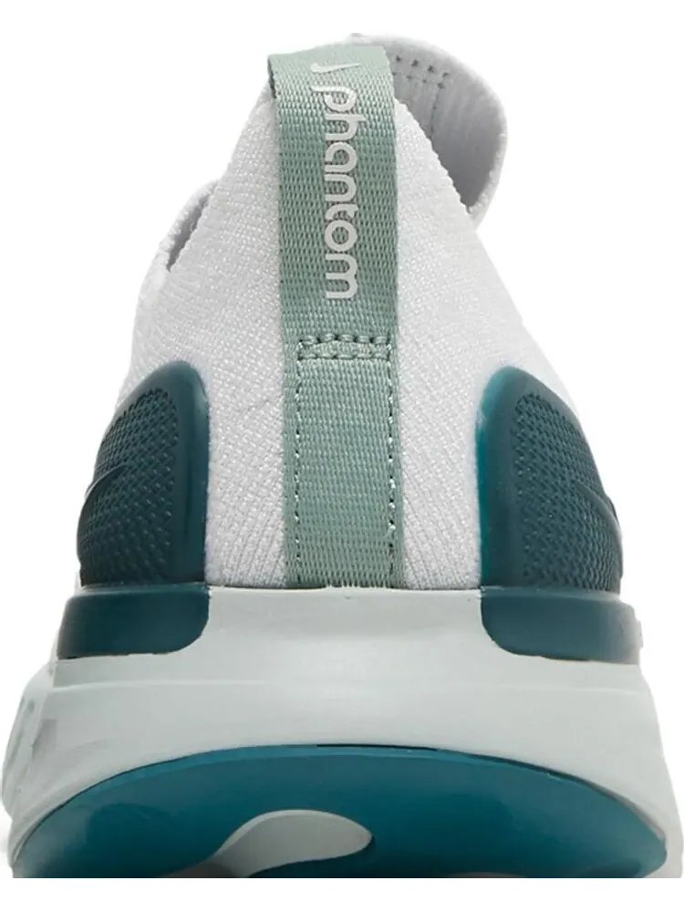 Кроссовки Nike Wmns React Phantom Run Flyknit 2 'Platinum Tint Dark Teal Green' — изображение 7 из 8, белый