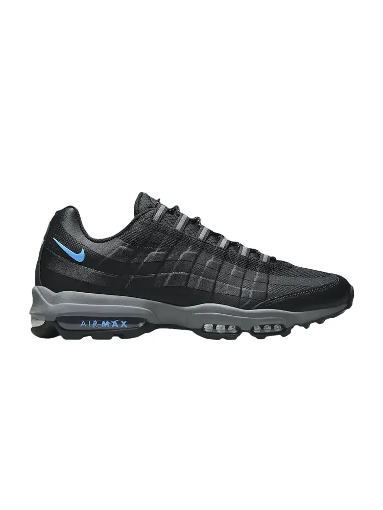 Кроссовки Nike Air Max 95 Ultra 'Black Bright Blue' — изображение 1 из 1, черный/серый/белый