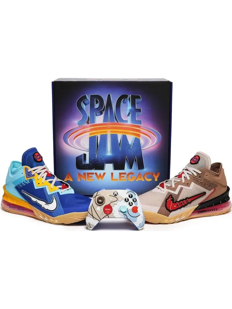 Кроссовки Nike Xbox x Space Jam x LeBron 18 Low 'Wile E. x Roadrunner' Special Box — изображение 10 из 10, мульти