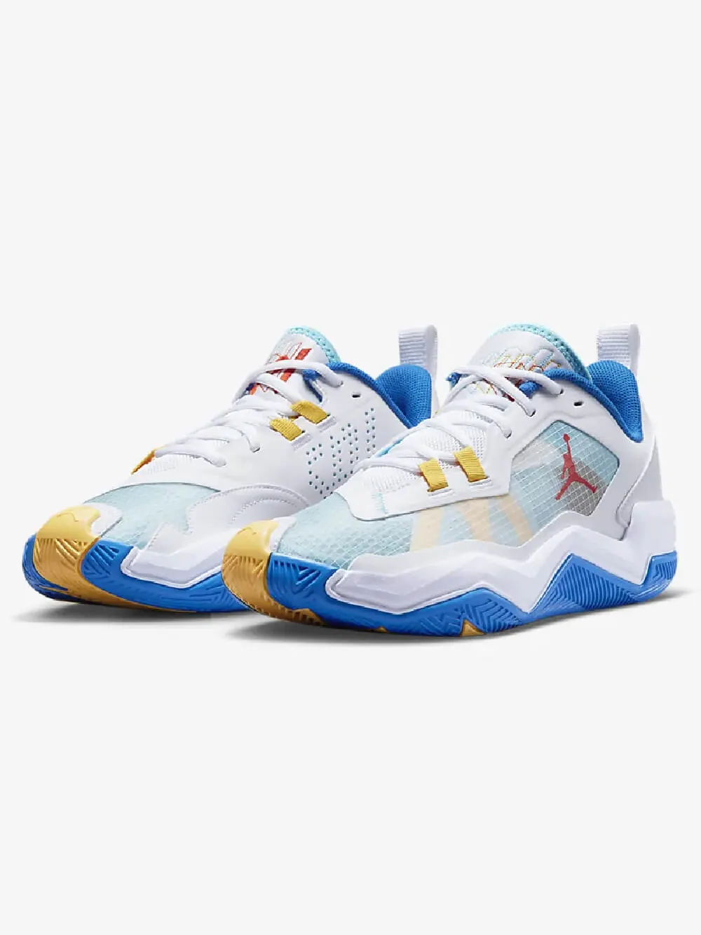 Кроссовки Nike Air Jordan One Take 4 — изображение 2 из 8, белый/желтый/голубой