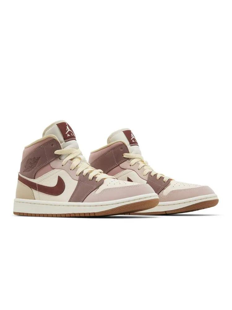 Кроссовки Air Jordan Wmns Air Jordan 1 Mid SE 'Dark Pony Smoky Mauve' — изображение 9 из 9