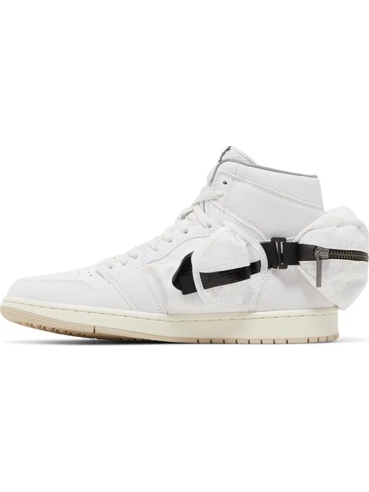 Кроссовки Air Jordan 1 Utility High White Black — изображение 3 из 8, белый