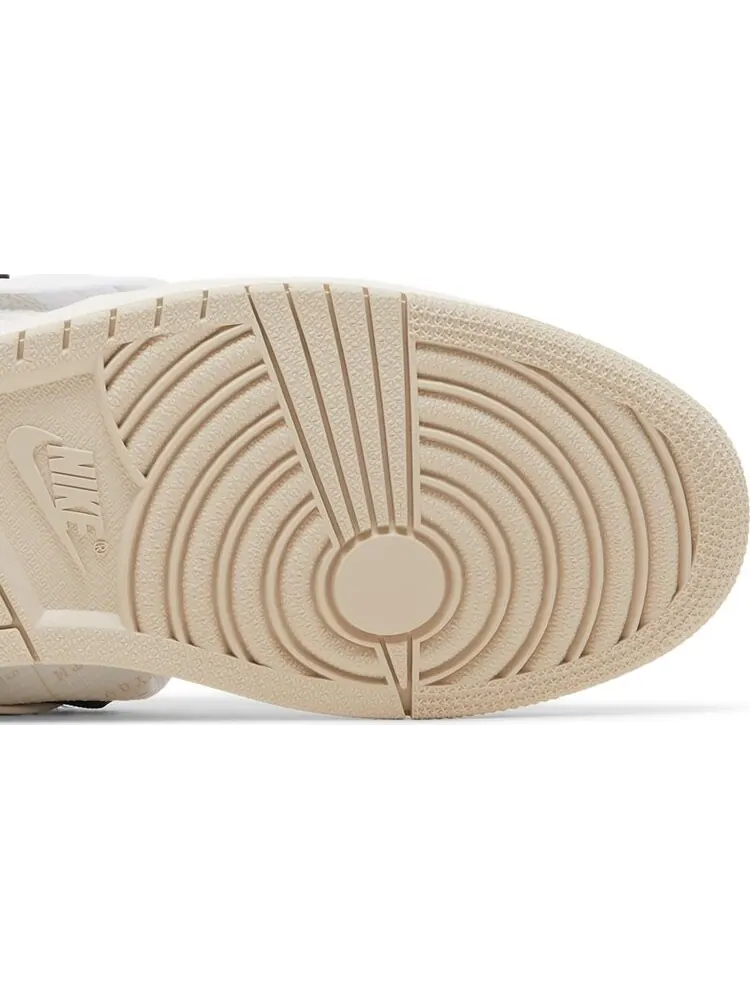 Кроссовки Air Jordan 1 Utility High White Black — изображение 5 из 8, белый