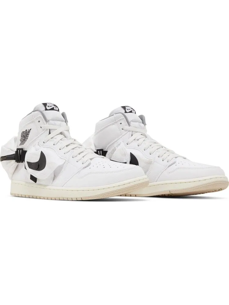 Кроссовки Air Jordan 1 Utility High White Black — изображение 8 из 8, белый