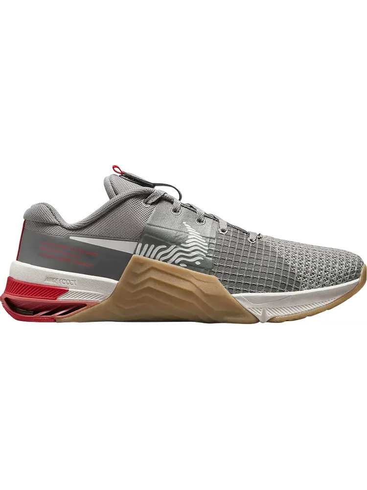 Кроссовки Nike Metcon 8 'Flat Pewter Light Crimson' — изображение 1 из 1, серый