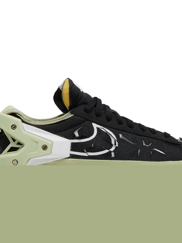 Кроссовки Nike Blazer Low x Acronym 'Black Olive Aura' — изображение 2 из 9, черный