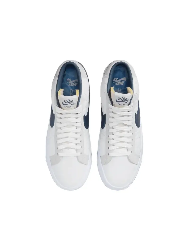 Кеды Nike SB Zoom Blazer Mid EK — изображение 4 из 5, белый/синий