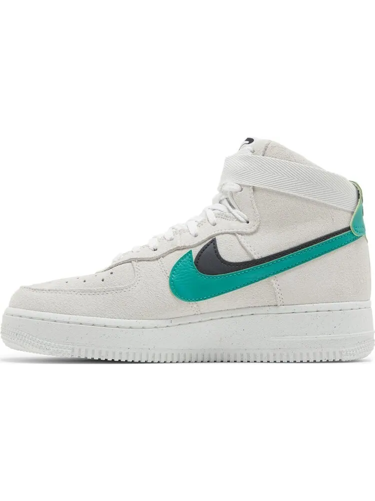 Кроссовки Nike Wmns Air Force 1 High SE '82 - Neptune Green' — изображение 3 из 8, белый