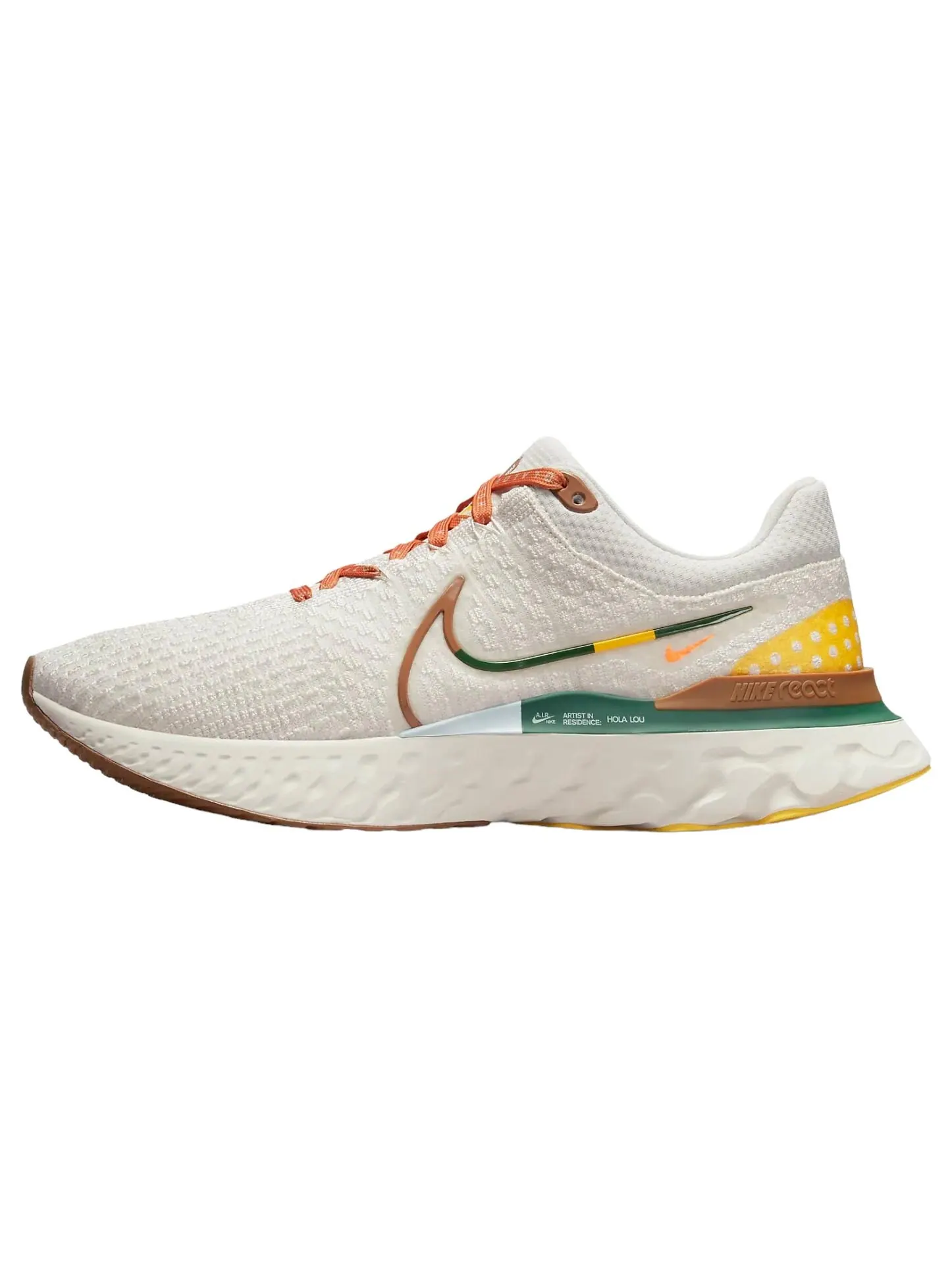 Кроссовки Nike Infinity Run 3 A.I.R. x Hola Lou — изображение 1 из 7, бежевый/коричневый