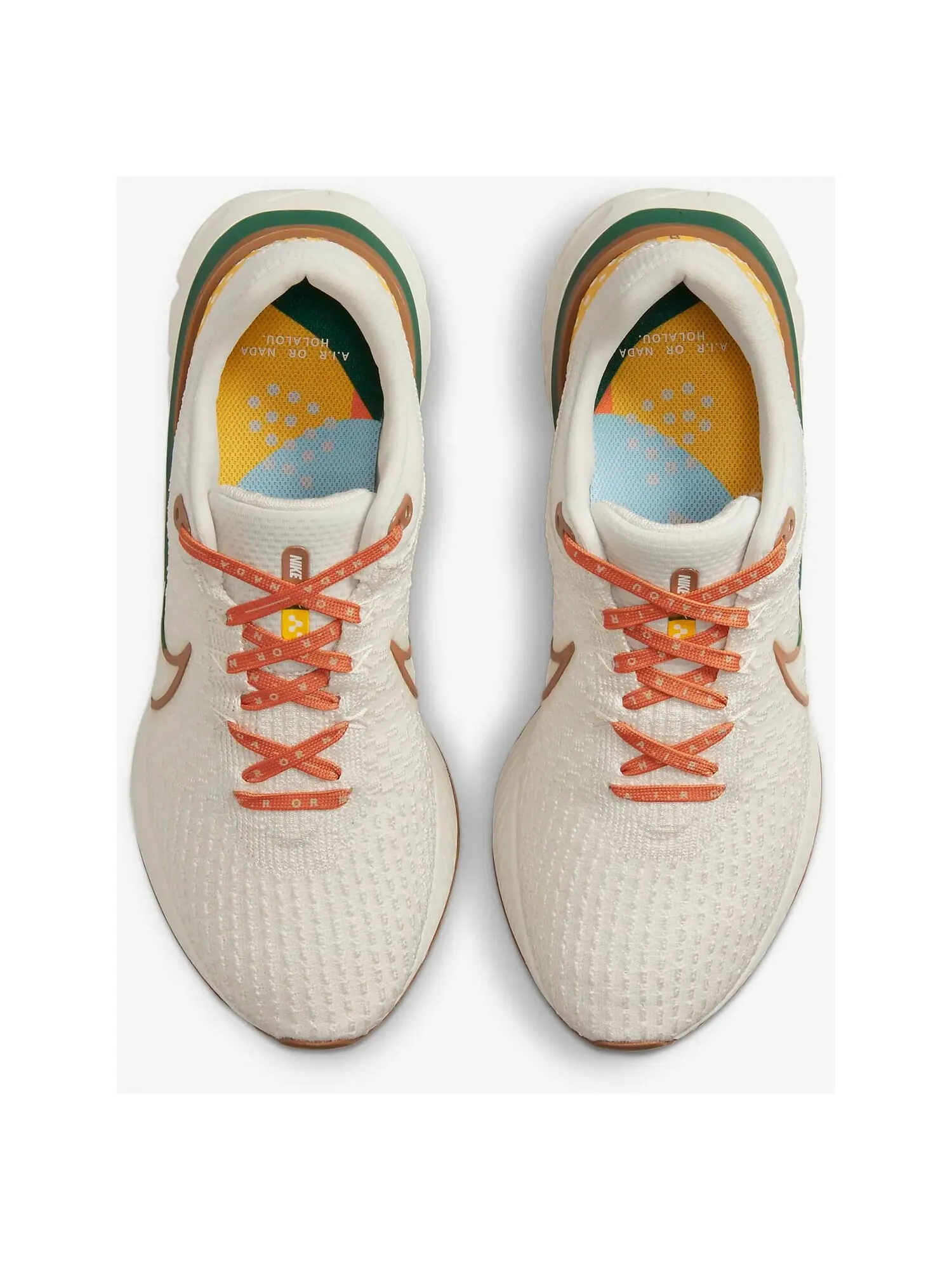 Кроссовки Nike Infinity Run 3 A.I.R. x Hola Lou — изображение 3 из 7, бежевый/коричневый