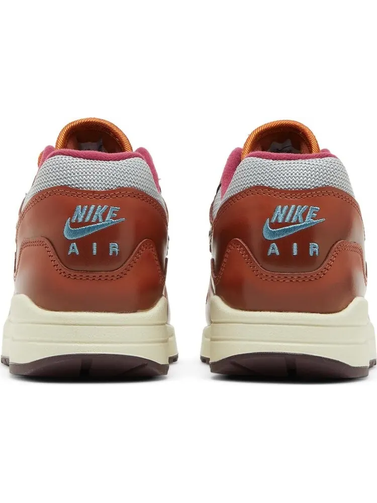 Кроссовки Nike Patta x Air Max 1 'Dark Russet' — изображение 6 из 8, коричневый