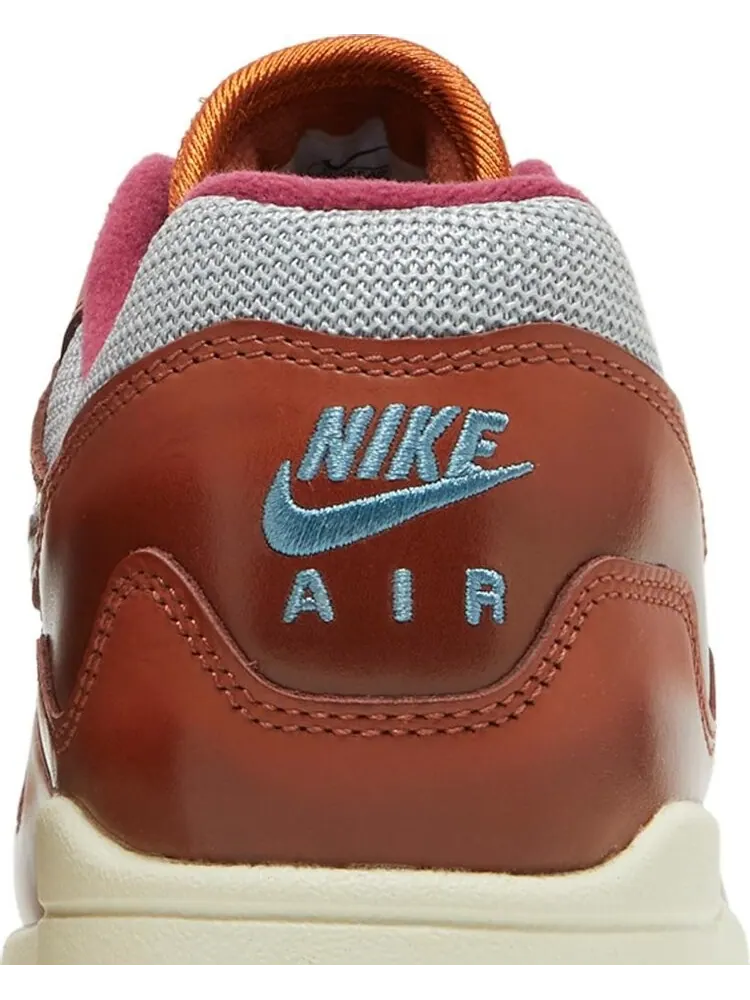 Кроссовки Nike Patta x Air Max 1 'Dark Russet' — изображение 7 из 8, коричневый
