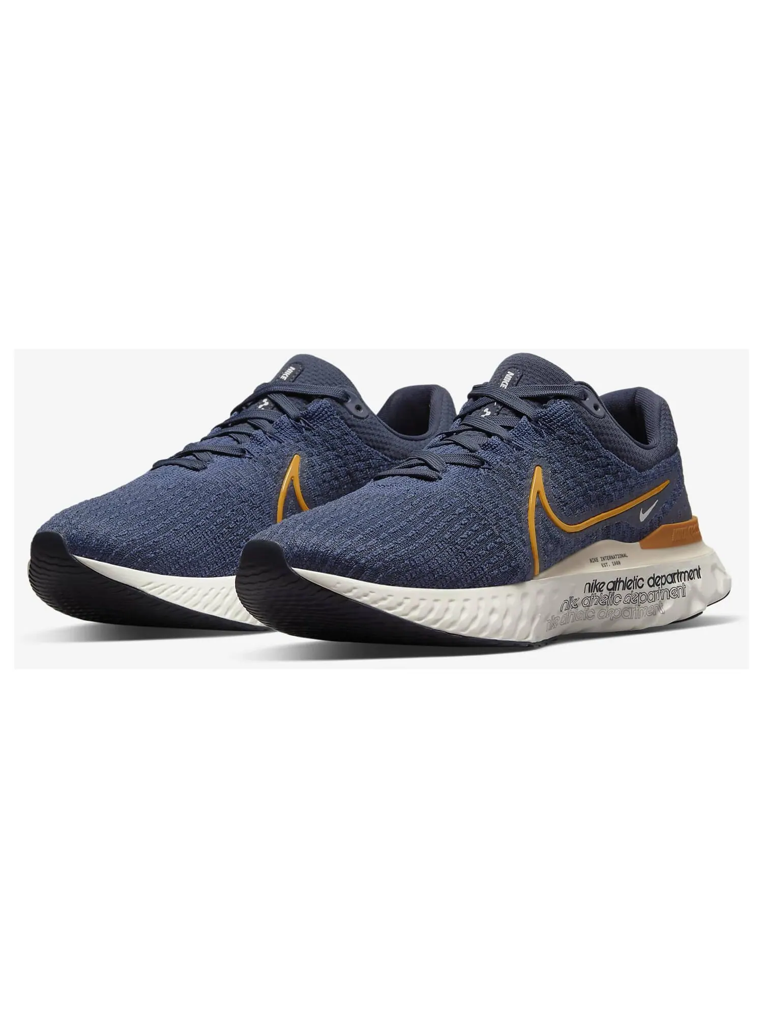 Кроссовки Nike React Infinity Run Flyknit 3 Premium — изображение 2 из 7, темно-синий/оранжевый