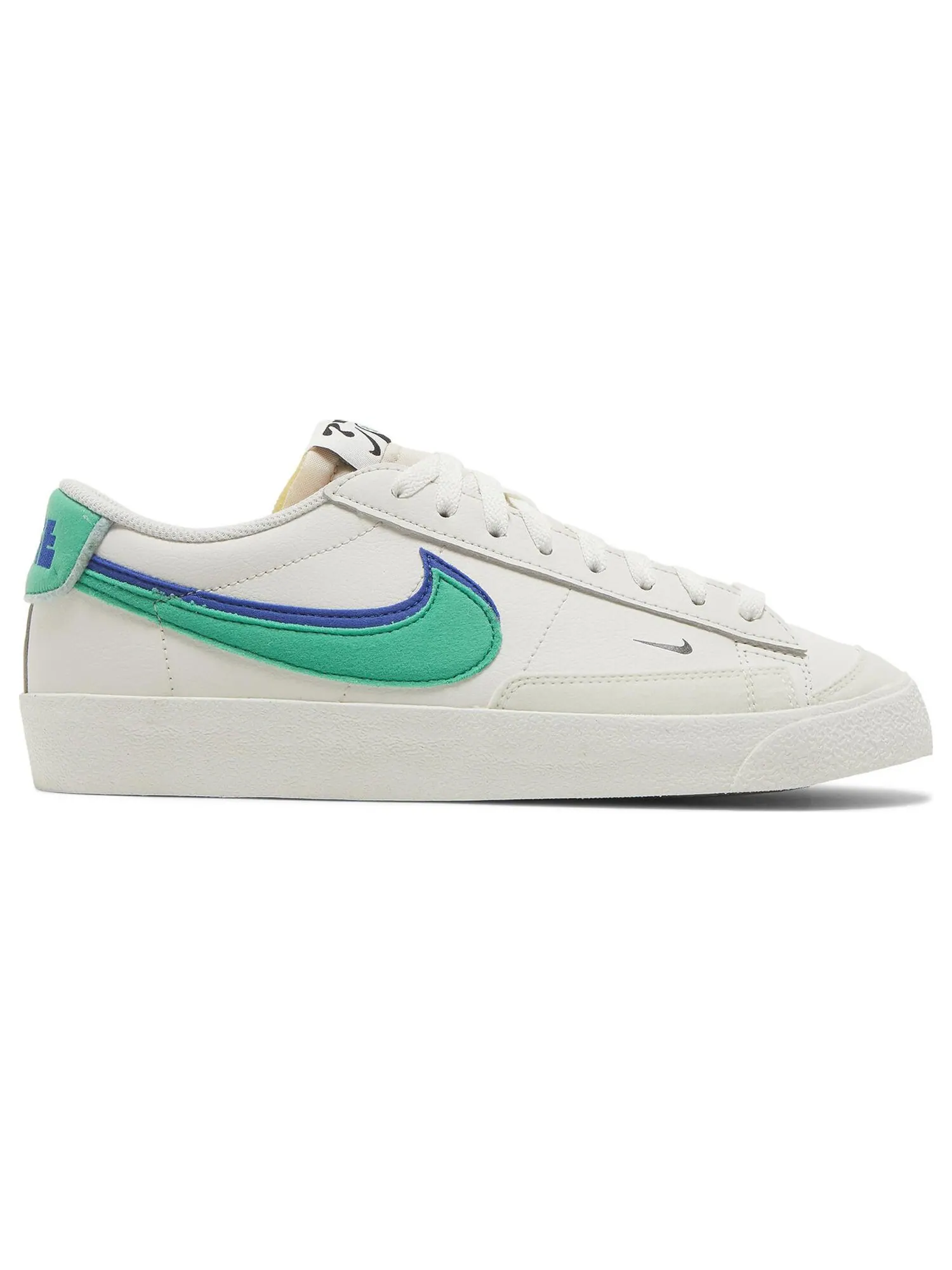 Кроссовки Nike Blazer Low '77 SE 'Double Swoosh - Phantom Green Royal' — изображение 1 из 8, белый