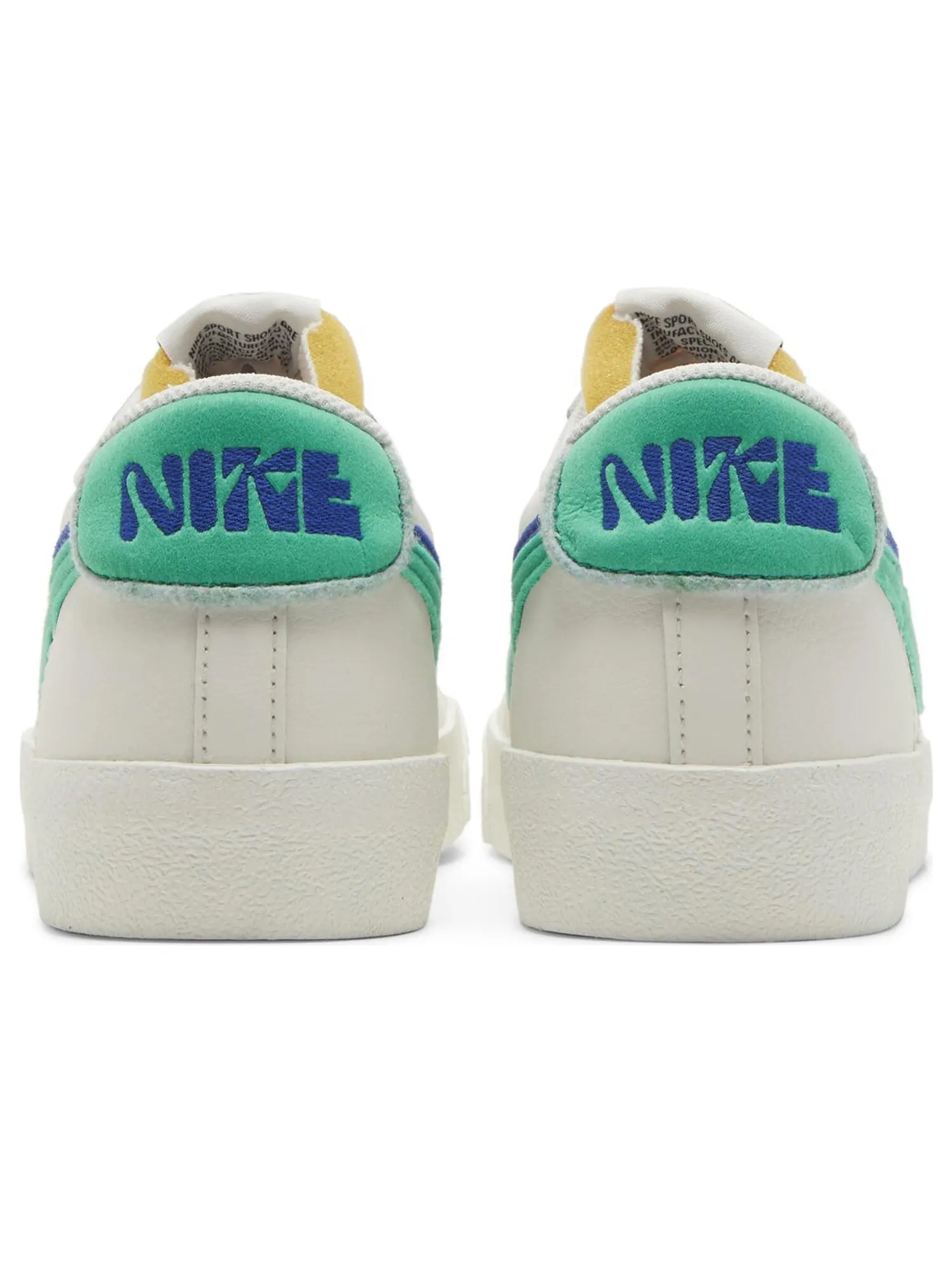 Кроссовки Nike Blazer Low '77 SE 'Double Swoosh - Phantom Green Royal' — изображение 6 из 8, белый