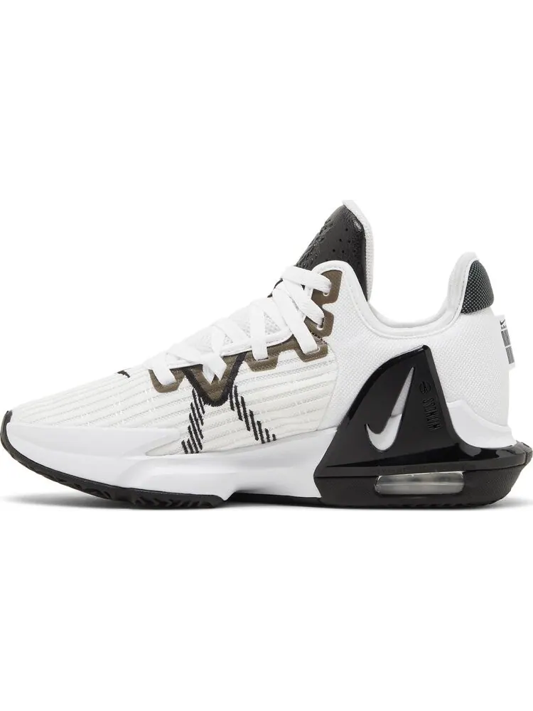 Кроссовки Nike LeBron Witness 6 TB 'White Black' — изображение 3 из 8, белый