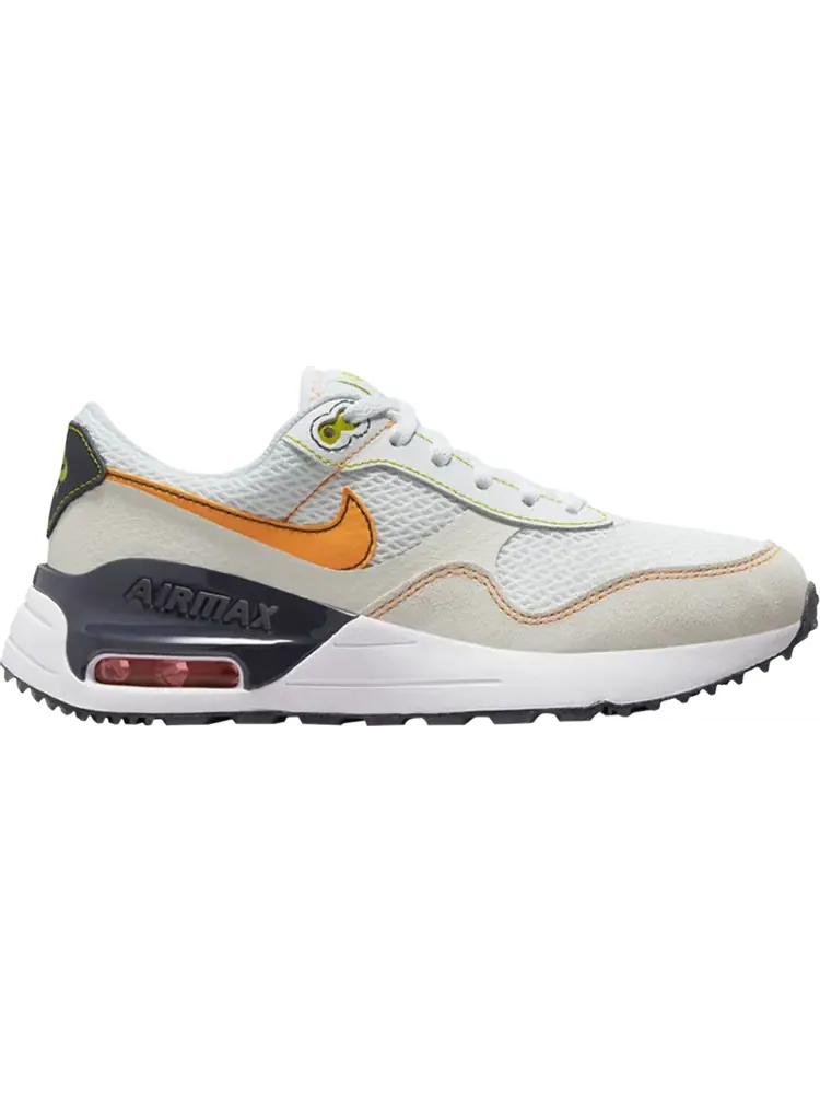 Кроссовки Air Max SYSTM GS 'White Vivid Orange' — изображение 1 из 1, белый