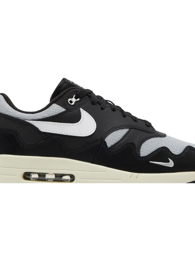 Кроссовки Nike Patta x Air Max 1 'Black' — изображение 2 из 8, черный