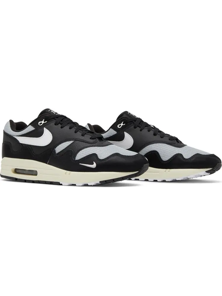 Кроссовки Nike Patta x Air Max 1 'Black' — изображение 8 из 8, черный