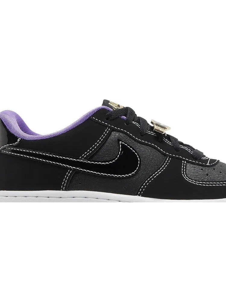 Кроссовки Nike Air Force 1 LV8 GS 'World Champ - Lakers' — изображение 2 из 8, черный