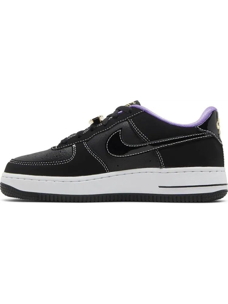 Кроссовки Nike Air Force 1 LV8 GS 'World Champ - Lakers' — изображение 3 из 8, черный