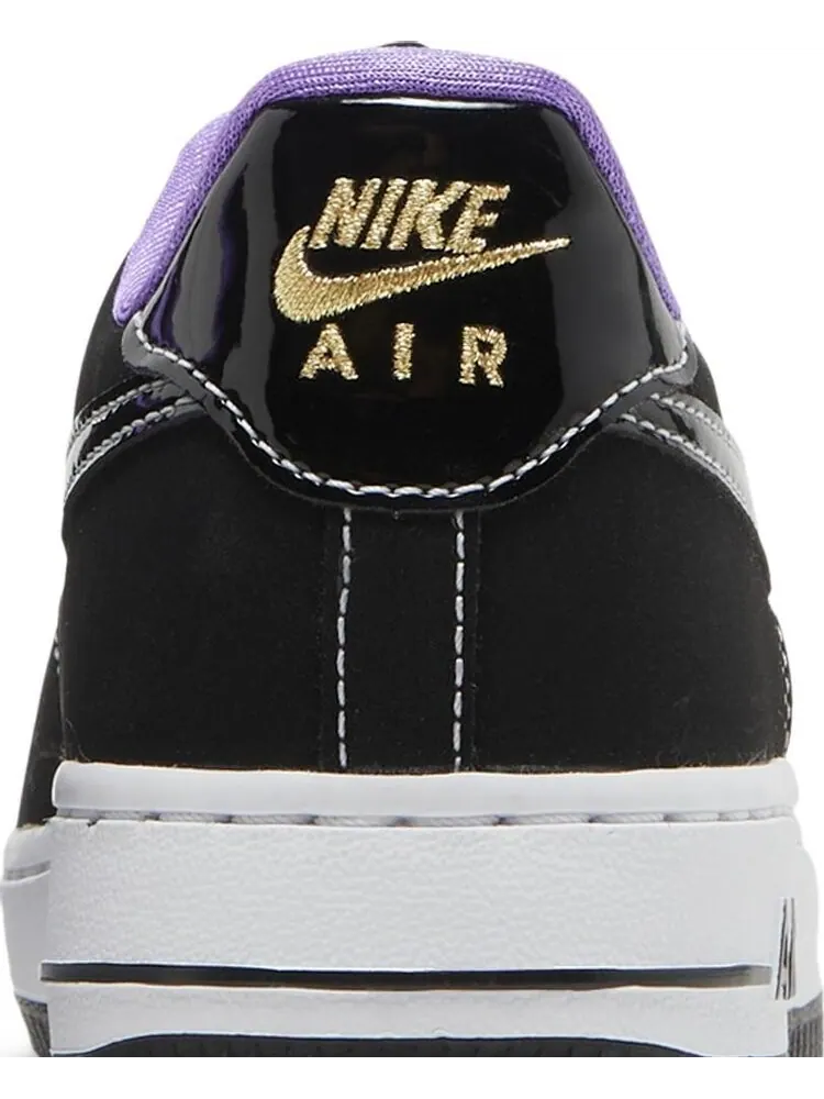 Кроссовки Nike Air Force 1 LV8 GS 'World Champ - Lakers' — изображение 7 из 8, черный