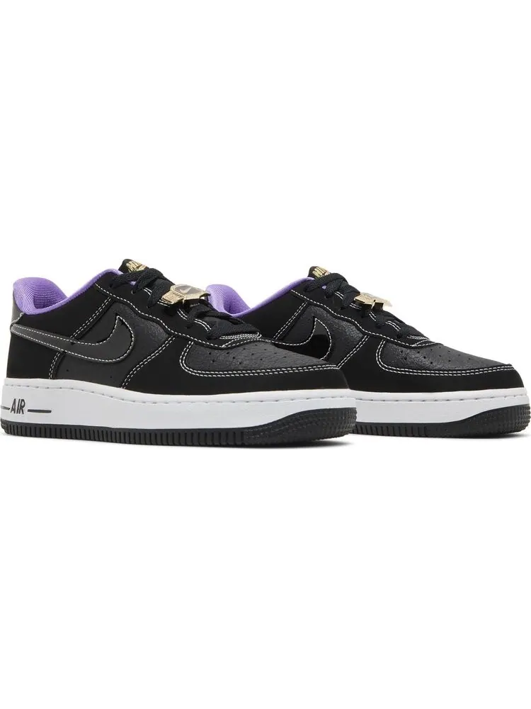 Кроссовки Nike Air Force 1 LV8 GS 'World Champ - Lakers' — изображение 8 из 8, черный