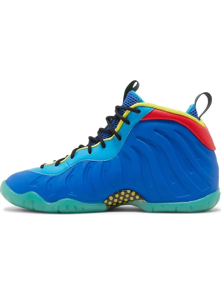 Кроссовки Nike Little Posite One GS 'Multi-Color' — изображение 3 из 8, синий