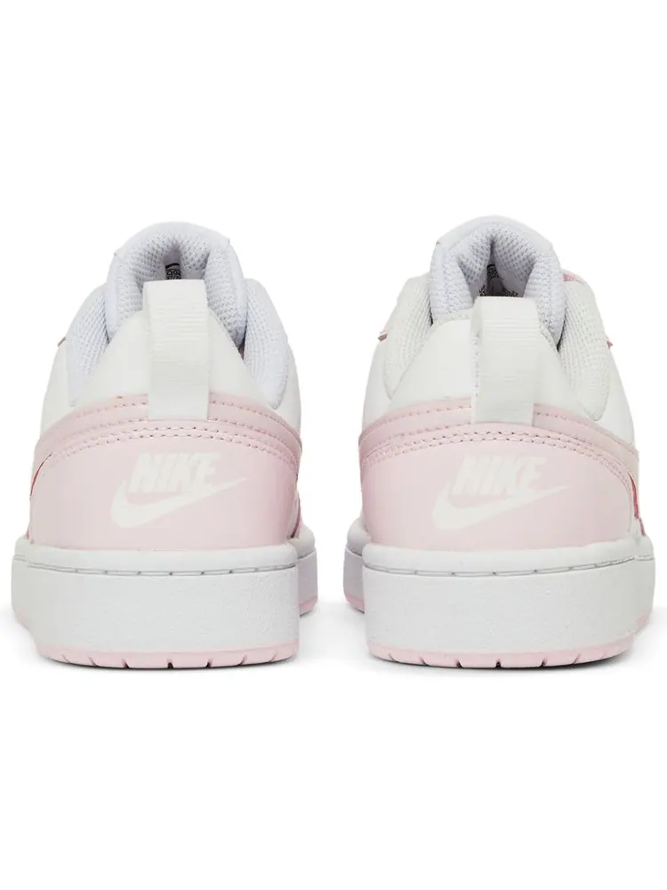 Кроссовки Nike Court Borough Low 2 SE GS 'White Pink Foam' — изображение 6 из 8, белый