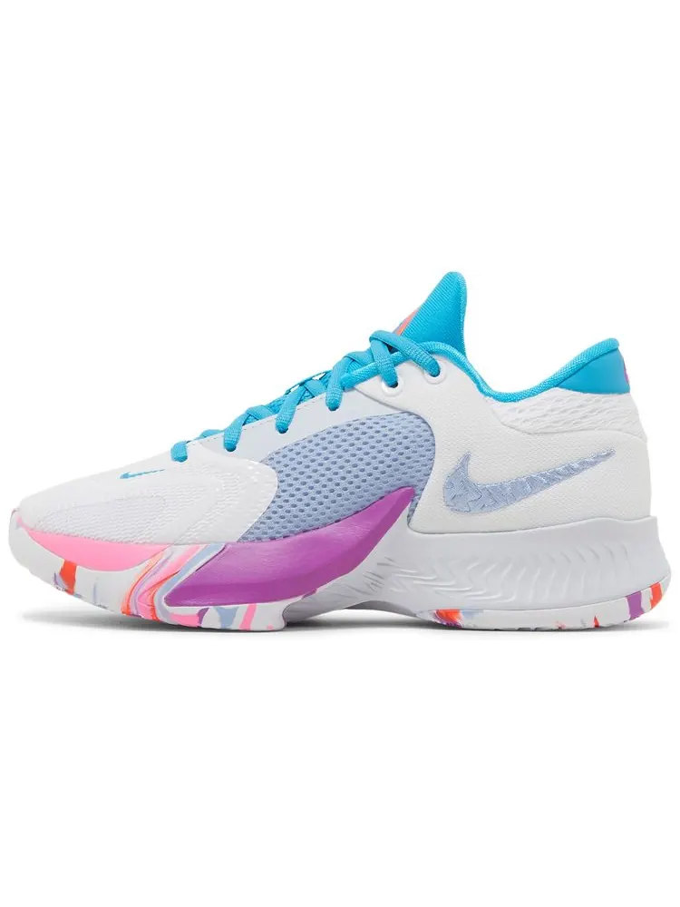 Кроссовки Nike Zoom Freak 4 GS 'Light Pillars' — изображение 3 из 8, белый