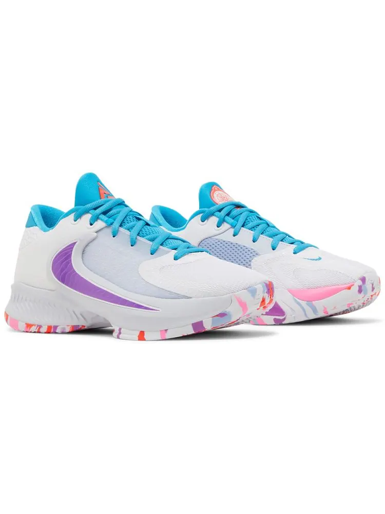 Кроссовки Nike Zoom Freak 4 GS 'Light Pillars' — изображение 8 из 8, белый