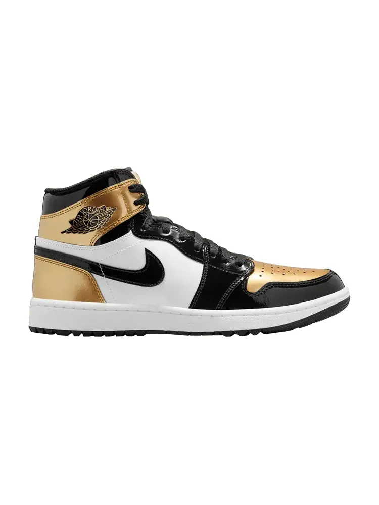 Кроссовки Air Jordan 1 High Golf Gold Toe — изображение 1 из 1, золотистый