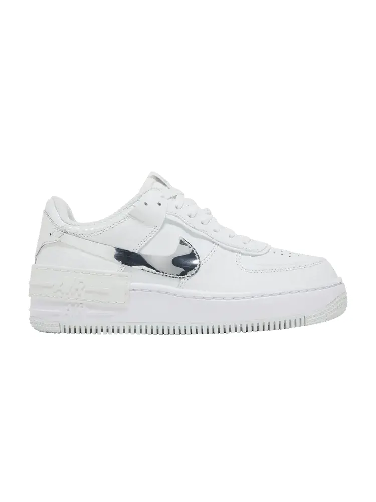 Кроссовки Nike Wmns Air Force 1 Shadow 'White Metallic Silver' — изображение 1 из 9