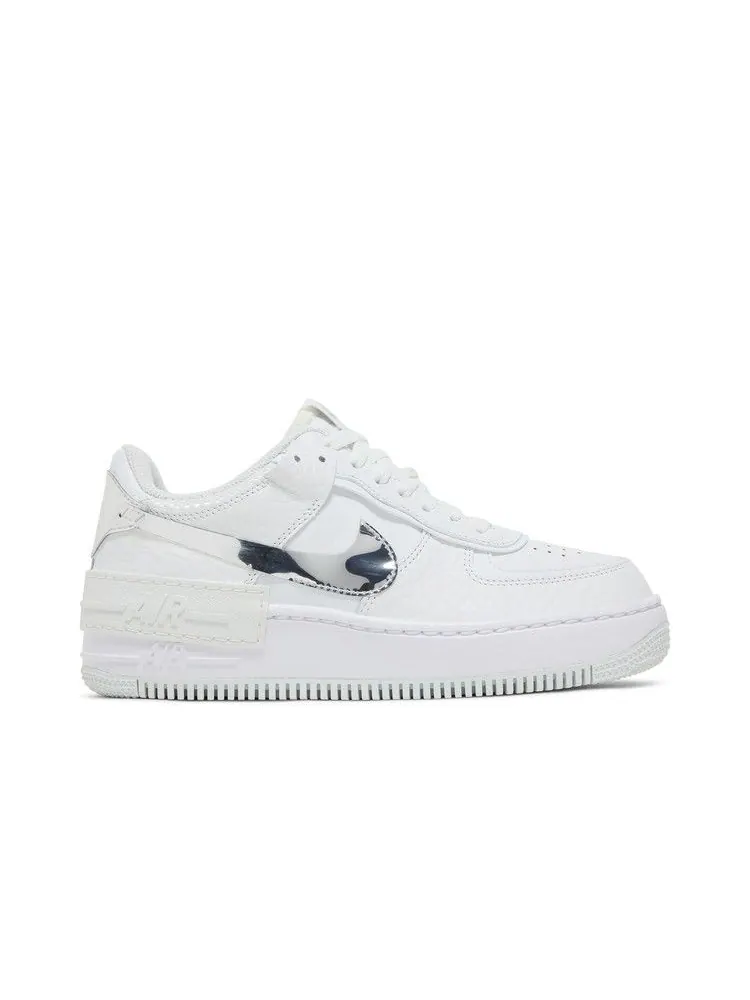 Кроссовки Nike Wmns Air Force 1 Shadow 'White Metallic Silver' — изображение 2 из 9