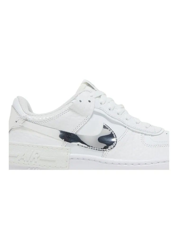 Кроссовки Nike Wmns Air Force 1 Shadow 'White Metallic Silver' — изображение 3 из 9