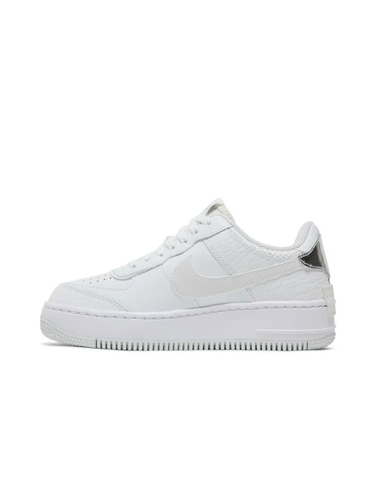 Кроссовки Nike Wmns Air Force 1 Shadow 'White Metallic Silver' — изображение 4 из 9